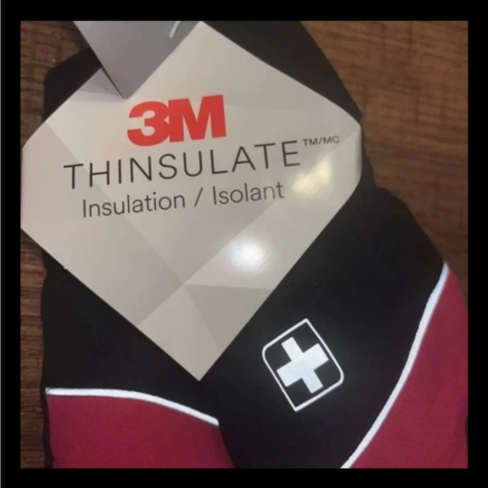 Swiss Tech Insulation/Waterproof Hybrid Ski Gloves 3M Thinsulate Finger Holes